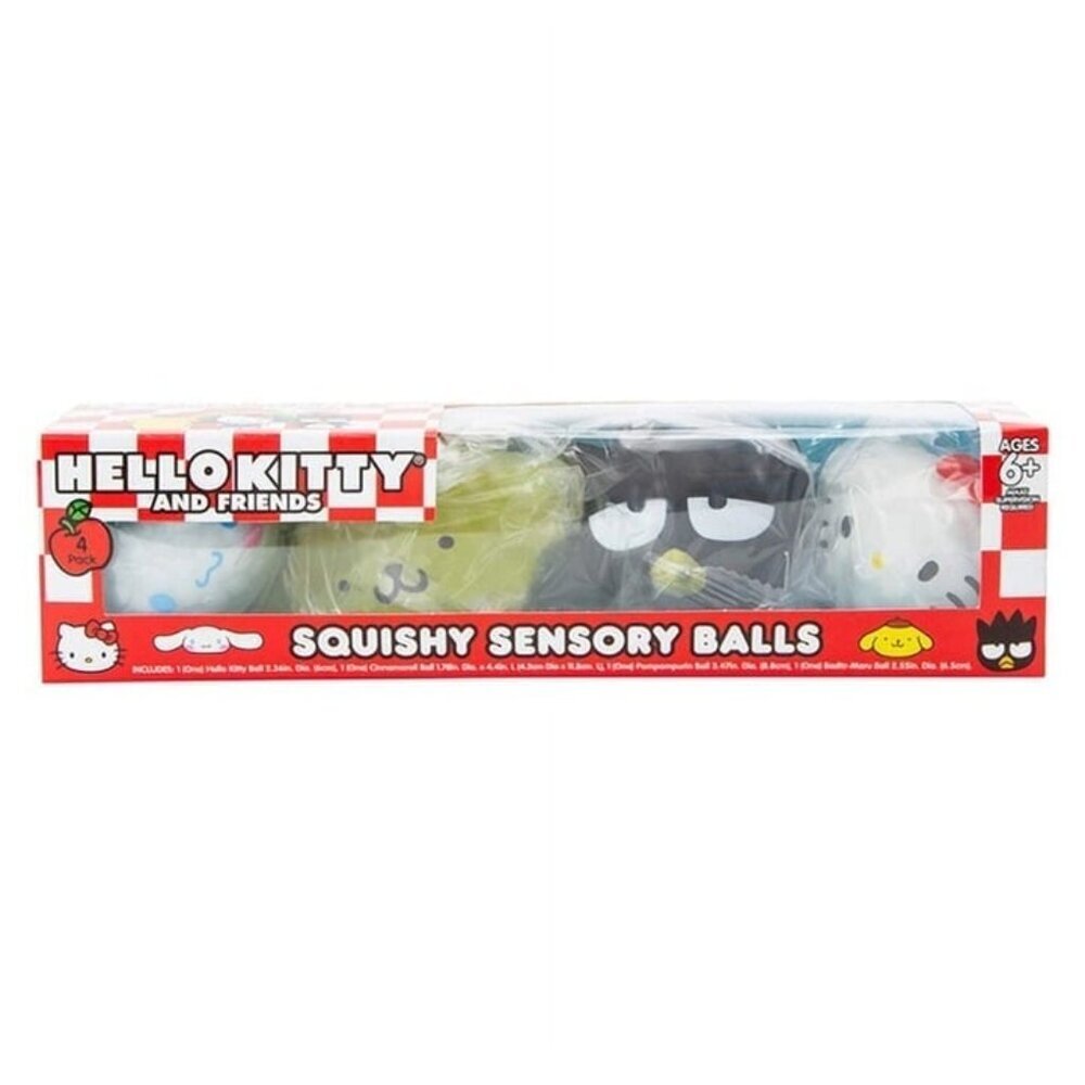 Sanrio Hello Kitty Kuromi  Friends Squishy Sensory Bead Balls 4-Pack